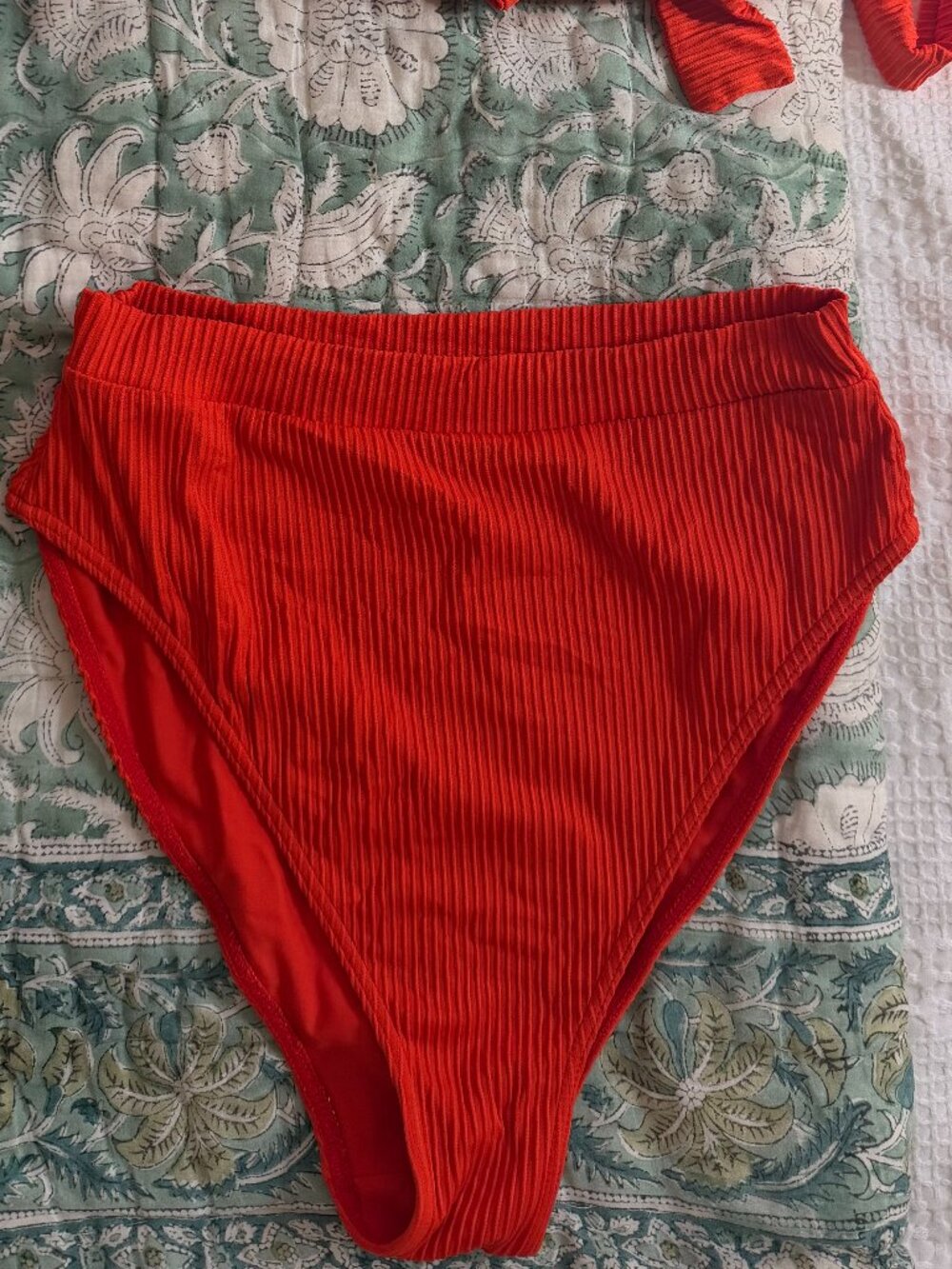 Monday Swimwear Riviera BOTTOM ONLY - Red Rib